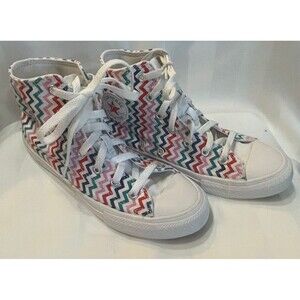 Converse All Star Zig Zag High Tops Size 4